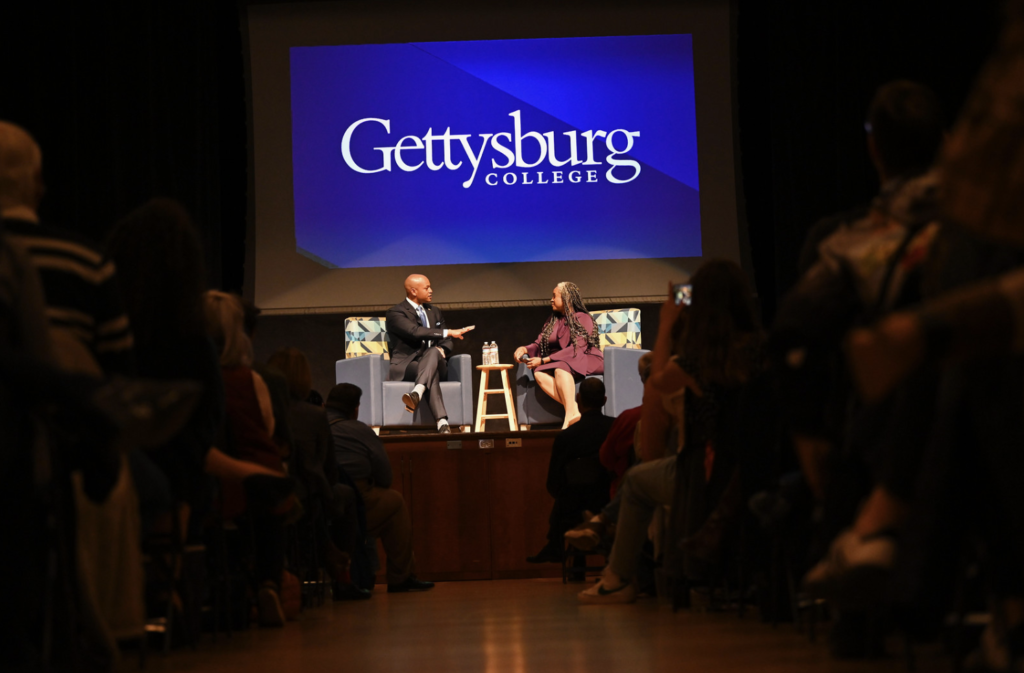 Governor Wes Moore and EI Director Tracie Potts. (Photo Office of Governor Wes Moore)  